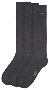 Camano Online Unisex Basic ca-soft Kneehighs 3p (000009104) anthracite melange