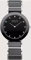 BERING 11435-749, Bering 11435-749 Damenuhr, Edelstahl/Keramik, Schwarz