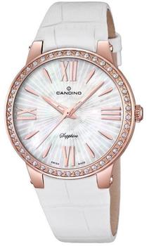 Candino Damen Analog Quarz Uhr mit Leder Armband C4598/1,