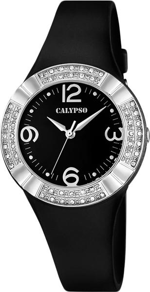 Calypso Damen Analog Quarz Uhr mit Plastik Armband K5659/4