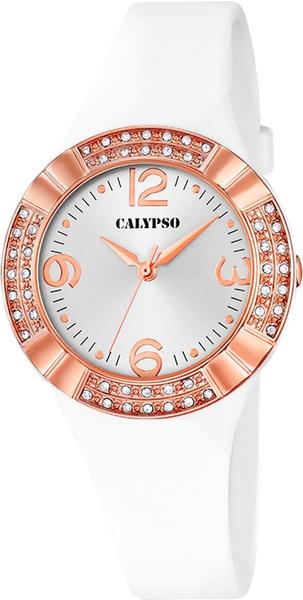 Calypso Damen Analog Quarz Uhr mit Plastik Armband K5659/1