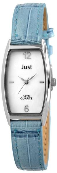 Just Watches Damen-Armbanduhr Analog Quarz Leder 48-S10420-WH-BL