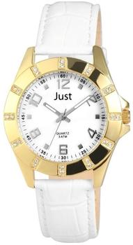 Just Watches Damen-Armbanduhr Analog Quarz Leder 48-S3928-GD