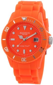 MADISON N.Y Candy Time by Madison N.Y. Uhr Unisex U4503-51-1 neon orange