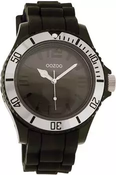 Oozoo Damen-Armbanduhr Analog Silikon C4353 black/black
