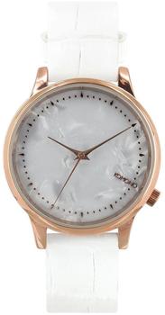 Komono Estelle Monte Carlo white croc Armbanduhr