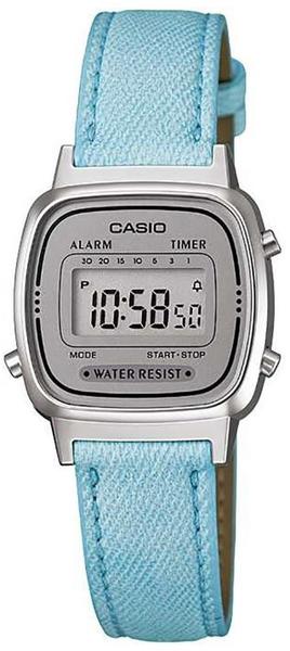 Casio Damen-Armbanduhr Digital Quarz Textil LA-670WL-2A