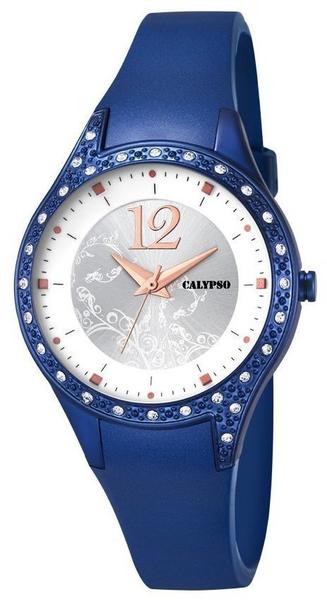 Calypso Damen-Armbanduhr Trend analog Quarz Pu blau Uk5660/5