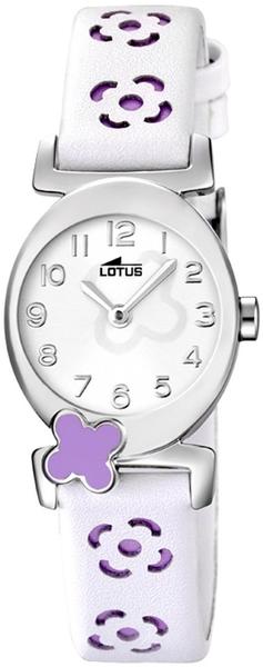 Lotus Jugenduhr Comuniones Analog Quarz Uhr Leder weißrosa UL159493