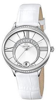 Jaguar Damen-Armbanduhr Clair de Lune Saphirglas Quarz Leder weiß UJ801/1