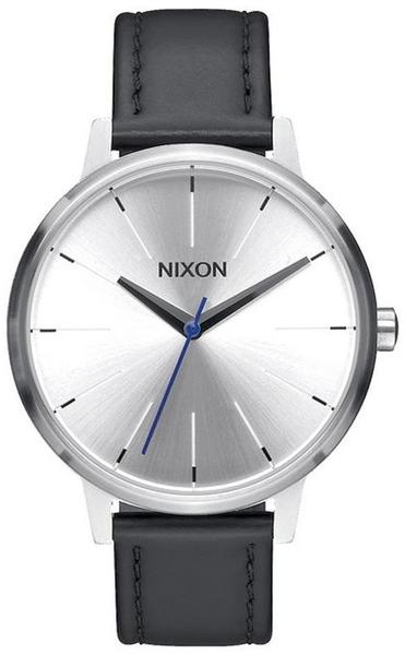 Nixon The Kensington Leather silber/schwarz/blau (A108-2184)