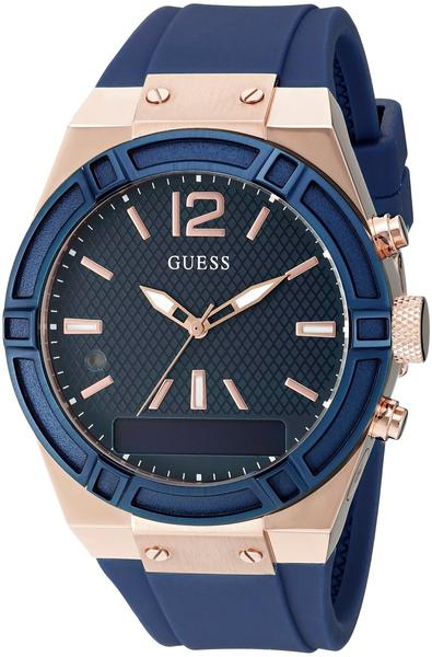 Guess Connect 41mm Blau & Rotgold (C0002M1)