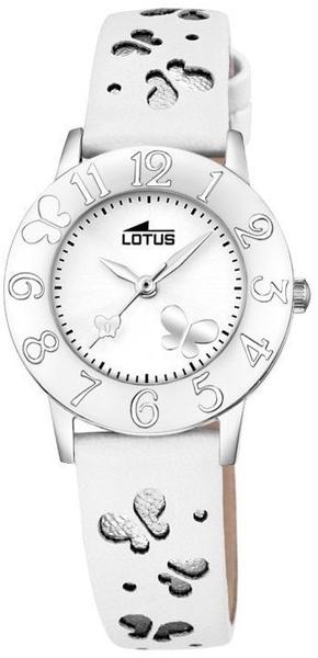 Lotus by Festina Damen Mädchen Uhr 18269/1 Armbanduhr Schmetterlinge weiß