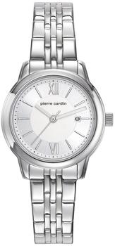 Pierre Cardin Damen Analog Quarz Uhr mit Edelstahl Armband PC901852F03