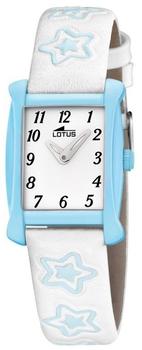 Lotus by Festina Damen Mädchen Uhr 18256/3 eckig weiß blau Stern