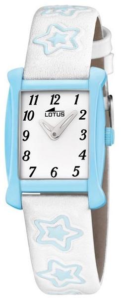 Lotus by Festina Damen Mädchen Uhr 18256/3 eckig weiß blau Stern