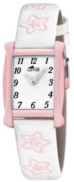 Lotus by Festina Damen Mädchen Uhr 18256/2 eckig weiß rosa Stern