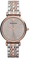 Emporio Armani Gianni T-Bar Damenuhr mehrfarbig AR1840 Silber und Ros&eacute;gold Damen