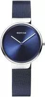BERING 14531-307, Bering 14531-307 Damenuhr, Milanaise, Blau/Silber