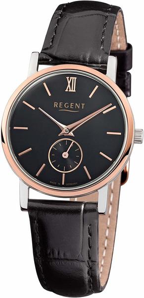 Regent Damenuhr Quarzuhr Leder-Armband schwarz Uhr URGM1454