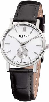 Regent Quarzuhr URGM1452 Regent Damen-Armbanduhr schwarz Analog, (Analoguhr), Damen Armbanduhr rund, klein (ca. 27mm), Edelstahl, Elegant