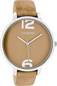 Oozoo C8341 Damen-Armbanduhr mit Lederband Sand