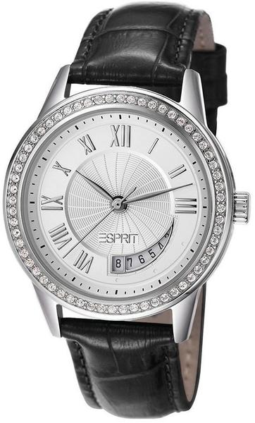 Esprit Damen-Armbanduhr Susie Crescent Analog Quarz Leder ES106002002