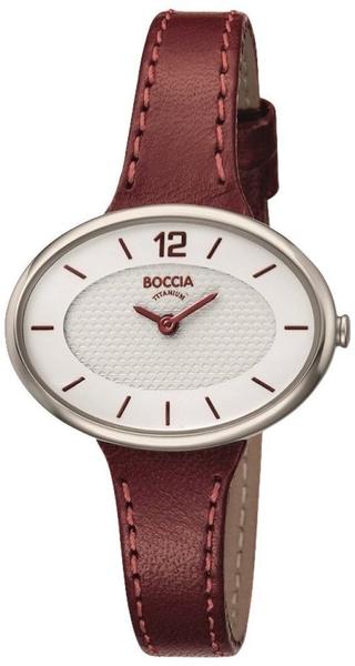 Boccia Titanium Boccia Damen Analog Quarz Uhr mit Leder Armband 3261-04