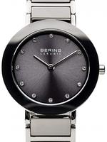 Bering 11429-783, Bering 11429-783 5atm 28mm Watch Silber Frau Grey / Sapphire
