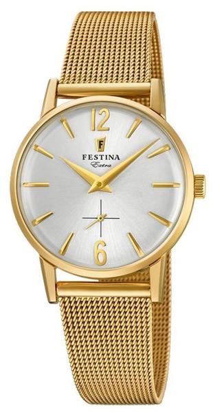 Festina Damen Analog Quarz Uhr mit Edelstahl Armband F20259/1