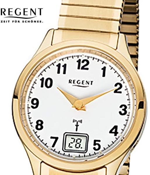  Regent Funkuhr Edelstahl 29 mm FR-208