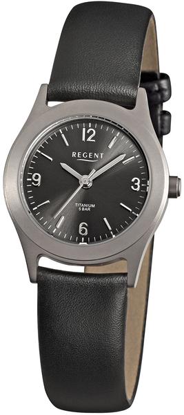 REGENT Damenarmbanduhr Titan Leder F872