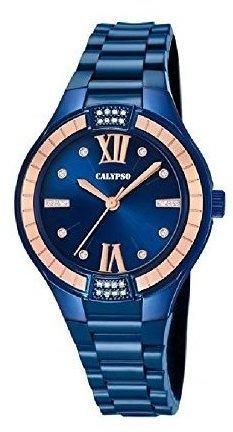Calypso Damenuhr K5720/6 Armbanduhr blau