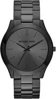 Michael Kors Slim Runway MK8507 44mm Schwarze ionenplattierte Edelstahl