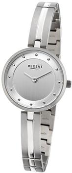 Regent Damen-Armbanduhr Elegant Analog Titanarmband silber Titan silber, (Analoguhr), Damen Armbanduhr rund, silber
