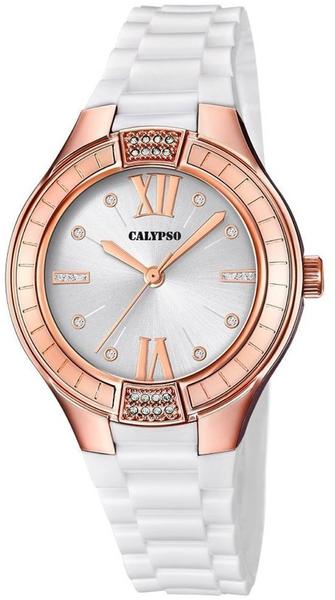 Calypso Damenuhr K5720/2 Armbanduhr weiß