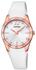 Calypso Kunststoff Pur Damen Uhr K5714/2 Armbanduhr Weiß Analogico Uk5714/2