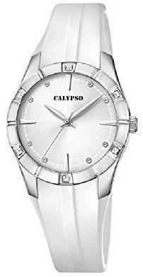 Calypso Damenuhr Trendy K57161 Quarzuhr PU weiß UK57161