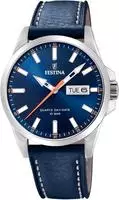 Festina F20358/3, Festina Lederband klassisch F20358/3 Herrenarmbanduhr Blau male, Festina F20358/3, Festina Lederband klassisch F20358/3 Herrenarmbanduhr Blau male,