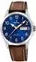 blau, braun, Edelstahl: Festina Classic F20358
