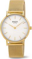 Boccia Titanium 3281-06, Boccia Titanium 3281-06 Damenarmbanduhr Wei&szlig; female,