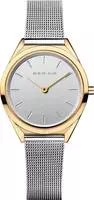 BERING 17331-010, Bering 17331-010 Damenuhr, Milanaise/Solar, Si/Go