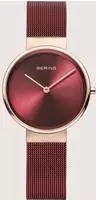 Bering 14531-363, Bering 14531-363 Damenarmbanduhr Rot female, Geh&auml;use aus Edelstahl