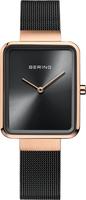 Bering 14528-166, Bering 14528-166 Damenarmbanduhr Schwarz female, Geh&auml;use aus