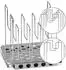 Mahlzeit Sous Vide Gitter, Edelstahl, 6 Halterungen (SV1_Rack)