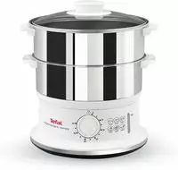 Tefal Dampfgarer "Convenient Series" 900 W 2 Edelstahlbeh&auml;lter, 6 L, &Oslash; 24cm, Timer,