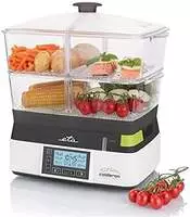 ETA Elektrische Dampfgarer Calderon 2 - 2 Transparente Beh&auml;lter zum Kochen und 6