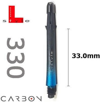 L-style Two Tone Carbon Shafts - Blau - 330