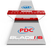 Winmau Clearzone PVC Dart Mat mit integrierten Oche