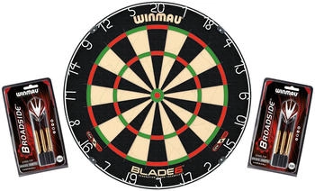 Winmau Dartboard Original Blade 6 + 2 Steeldart Sets